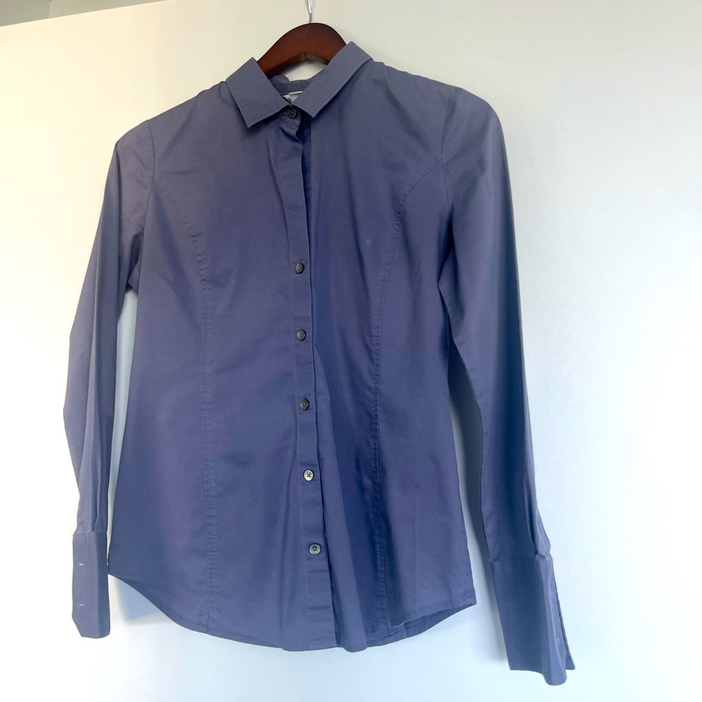 Dark Blue Calvin Klein Collared Shirt